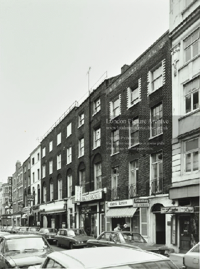 49 Frith Street 1975 Le Caveau.png. Click on the picture to enlarge